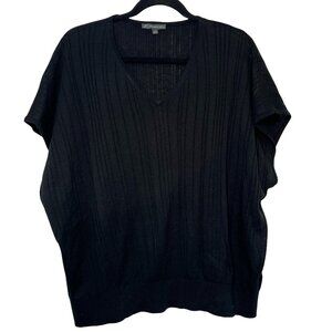 Black Blouse Comfy V-Neck Women's Top Size XL. Like new.